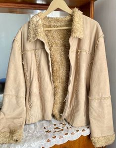 Cozy Faux Suede &amp; Fur Jacket