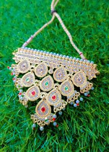 Gold-Tone Beaded Necklace &amp; Earring Set