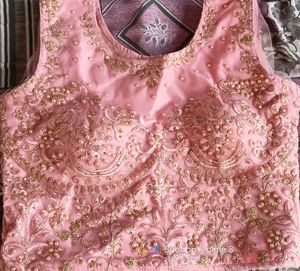 Peach Colour Lahenga
