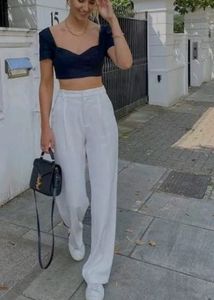 Classic White Bell Bottom Trouser 🤍