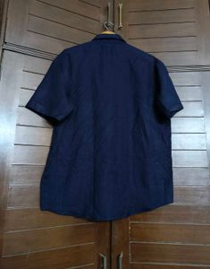 DSSA Men Dark Blue Regular Fit Shirt