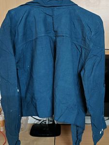 Navy Blue Button-Down Shirt