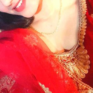Maroon &amp; Gold Embroidered Salwar Kameez