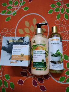 Fabindia Lotion, Hair oil & Face pack