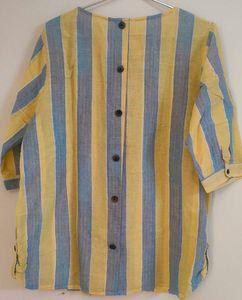 Stylish Striped Linen Top🌼🍃