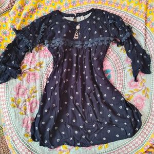 Dark Blue Short Top