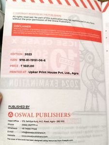 ICSE Class X 10 Years Solved Papers - Oswal