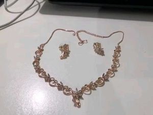 Elegant Rose Gold Jewelry Set