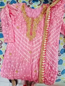 Pink Embroidered Salwar Kameez