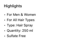 Simco SWIFT HAIR SPRAY 250ML  Styler (25