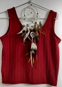 Red Cropped Tank Top