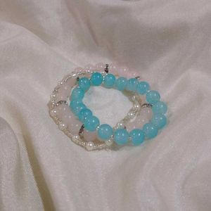 Pinterest Women&#39;s White &amp; Blue Bracelet