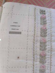 White Embroidered Cambric Top