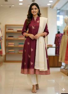 Elegant Maroon Banarasi Silk Saree