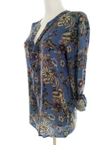 ESPRIT Imported Women Blue Printed Top