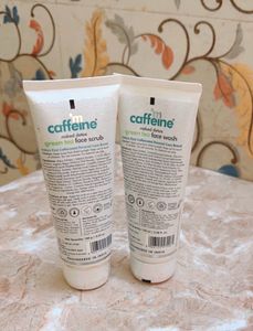 Mcaffeine Green Tea Face Wash &amp; Scrub Combo