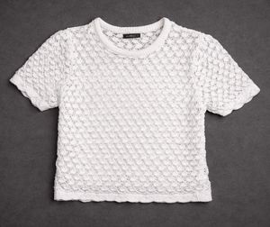 White Crochet Top from Zudio