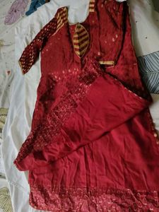 Maroon Kurta