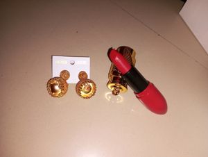 Lipstick And Earrings