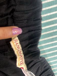 Black Cotton Palazzo ( Pant )