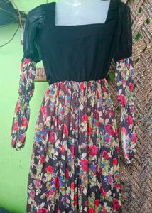 Women trendy neck dress