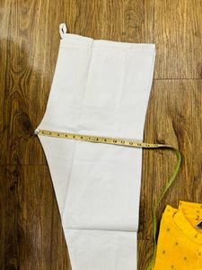 Haldi Yellow White Kurta Pajama