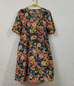 Floral Print Mini Dress