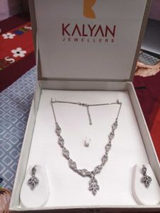925silver Kalyan Jewellers Necklace Set