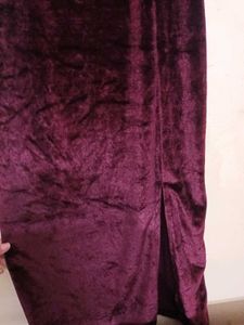 Maroon Velvet Cami Dress