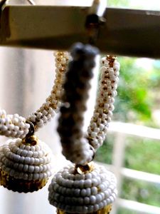 Beaded Jhumka Earrings