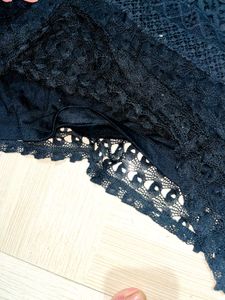 ✨ Elegant Black Lace Tunic ✨
