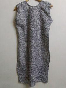 Daily Wear Sleeveless Printed Kurti