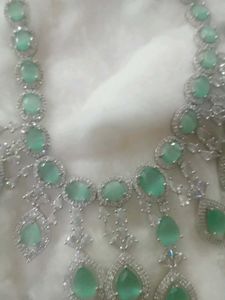 Elegant Green Stone Necklace