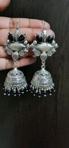 Big Discount Silver look like oxidized jhumka
