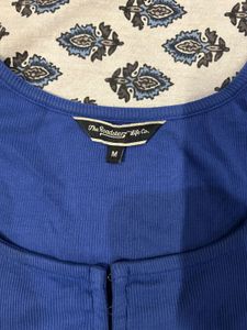Blue crop top