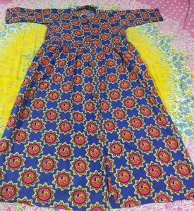 Frock Cutting Stylish Cotton Kurta