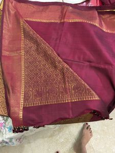 Pure Kanchi Silk Saree With Blouse