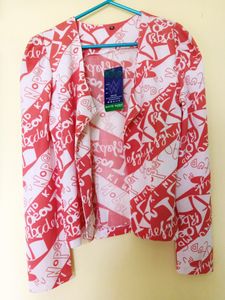 Unused Shrug, Material : Polyester, Bust Size : 34 inch,  Length : 20.5 inch & Light Blue Regular Fit Jeans,