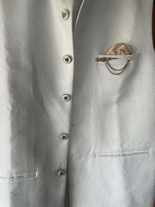 Elegant Off-White Linen Vest