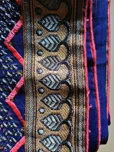 Embroidered Blue Saree