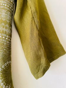 Olive Green Straight Kurti For Women