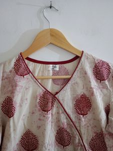 Off white Printed Top (Women)