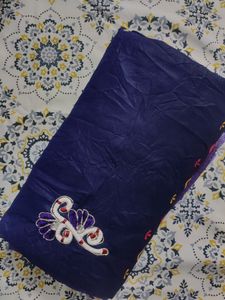 Purple colour saree For women