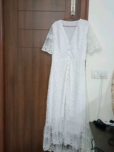 White cocktail dress