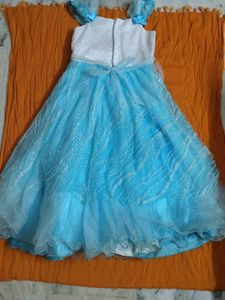 Blue Tulle Party Dress