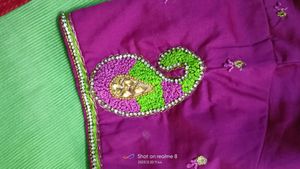 Work Blouse With Saree