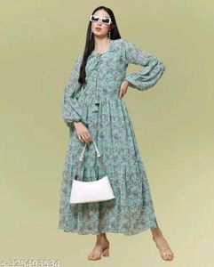 Floral Gown Partywear