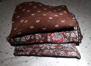 Brown Floral Printed Kurta Set(40-42 Bust)