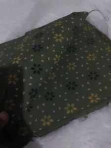 Olive Floral Cotton Fabric