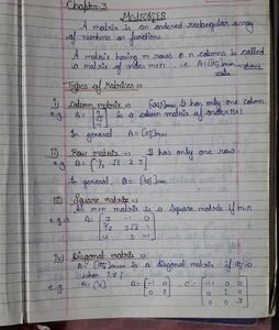 Handwritten Notes Of Ncert Class 12th Mathematics